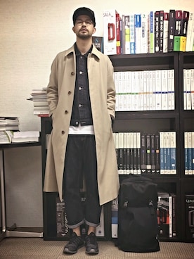 「スティーブンアラン」｜「アイテム（デニムジャケット）」を使った、miyeahさん（メンズ・170cm）の秋コーディネート