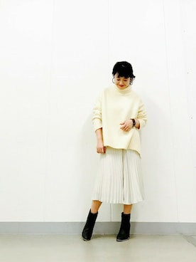 「KBF（ケイビーエフ）のアイテム（その他）」を使った、IMOKOさん（レディース・148cm）の冬コーディネート