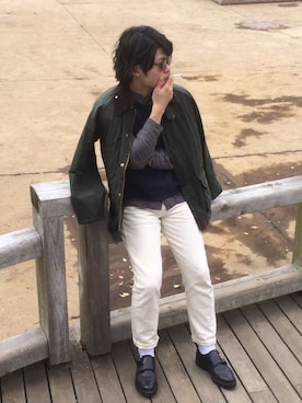 「Rock Steady（ロックステディ）のアイテム」を使った、Junichiさん（メンズ・173cm）の春コーディネート