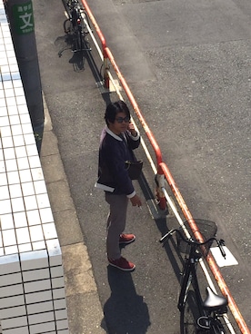 「サーフィン」｜「アイテム（ジャケット/アウター）」を使った、Junichiさん（メンズ・173cm）の春コーディネート