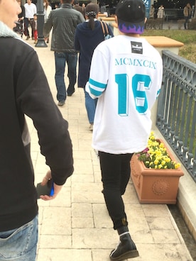 「Deviluse（Deviluse）のアイテム（スウェット）」を使った、ひかるさん（メンズ・165cm）の春コーディネート