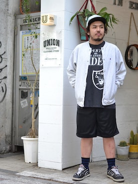 「Raiders」｜UNIONsapporoさん（メンズ・170cm）の夏コーディネート