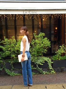 「アイテム（ブレスレット）」を使った、Maki Tobikaさん（レディース・167cm）の夏コーディネート