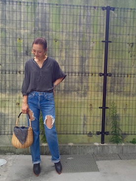 「アイテム（その他シューズ）」を使った、Maki Tobikaさん（レディース・167cm）の夏コーディネート