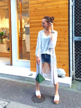 Maki Tobikaさん（レディース・167cm）の夏コーディネート