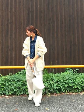 「TODAYFUL（トゥデイフル）のアイテム（デニムジャケット）」を使った、Maki Tobikaさん（レディース・167cm）の秋コーディネート