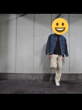 「PRADA（プラダ）のアイテム（チノパンツ）」を使った、だいきさん（メンズ・180cm）の秋コーディネート