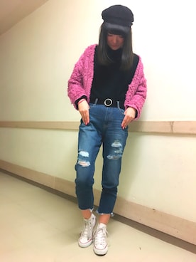 Ayaka Endoさん（レディース・165cm）の冬コーディネート