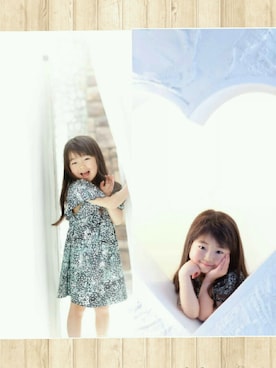 「How to Kiss a Frog（ハウトゥキスアフロッグ）のアイテム」を使った、Eku さん（キッズ・100cm）の秋コーディネート