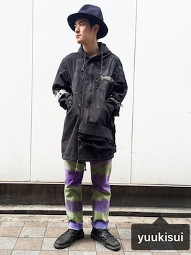 「リーバイス501」｜「アイテム（その他アウター）」を使った、yuuki suiさん（メンズ・173cm）の春コーディネート