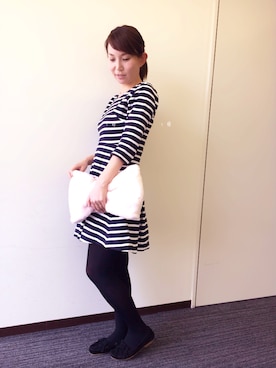 「アイテム（クラッチバッグ）」を使った、いしえりさん（レディース・158cm）の春コーディネート