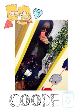 「SpRay（スプレイ）のアイテム（ミリタリージャケット）」を使った、YukAlanさん（レディース・161cm）の冬コーディネート