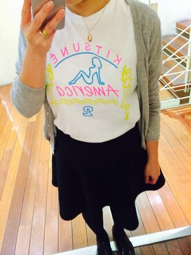 「レッスアップシューズ（ドレスシューズ、ブラック系）」を使った、tsukasaさん（レディース・150cm）の春コーディネート