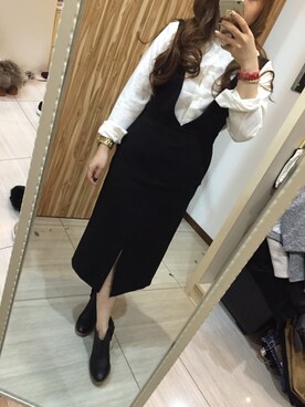「踝靴」｜鍾朵拉さん（レディース・158cm）の秋コーディネート