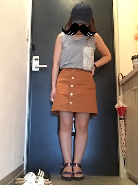 「ORiental TRaffic（オリエンタルトラフィック）の【再値下げ！SALE 50%OFF】【スポーツ系サンダル人気No1！】★スポーツサンダル★5203（サンダル）」を使った、mofuさん（レディース・148cm）の夏コーディネート