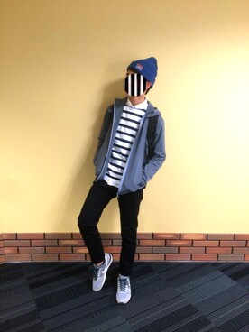 がくと＠受験さん（メンズ・175cm）の春コーディネート