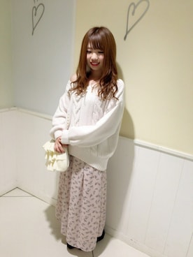 「アイテム（クラッチバッグ）」を使った、かなみさん（レディース・156cm）の秋コーディネート
