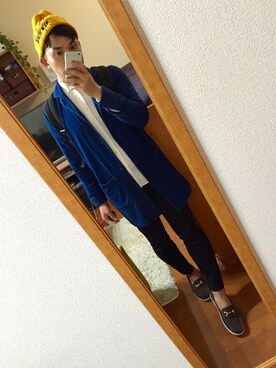 「ピクニック」｜「アイテム（ステンカラーコート）」を使った、しゅんさん（メンズ・168cm）の春コーディネート