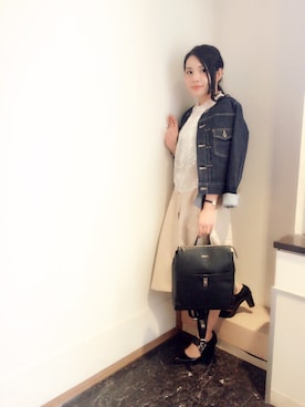 「MODALU（モダルー）のアイテム」を使った、ebina tomokoさん（レディース・159cm）の秋コーディネート