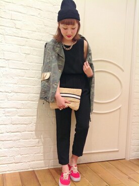 箕山さん(レディース・164cm)の春コーディネート