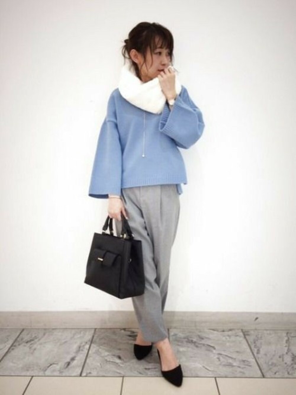 LOWRYS FARMスタッフさん（レディース・155cm）の秋コーディネートの1枚目の写真