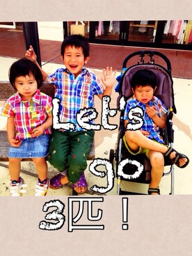「3人チェックシャツ（Shirts、ブルー系）」を使った、kiryさん（レディース・151cm）の春コーディネート