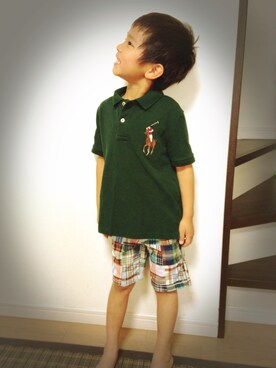 「POLO RALPH LAUREN（ポロ ラルフ ローレン）のエータラルフ ポロシャツ（Polo、グリーン系）」を使った、kiryさん（レディース・151cm）の春コーディネート