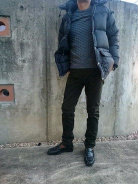「BEAMS（ビームス）のアイテム（ダウンジャケット/コート）」を使った、Grandpaさん（メンズ・172cm）の秋コーディネート