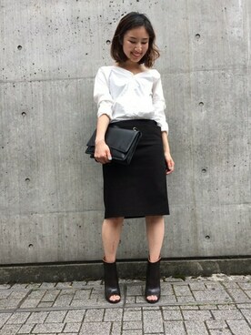 「HACHE（アッシュ）のアイテム」を使った、IBUさん（レディース・161cm）の夏コーディネート