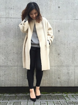 「CINOH（チノ）のアイテム」を使った、IBUさん（レディース・161cm）の秋コーディネート