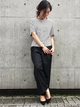 「CINOH（チノ）のアイテム」を使った、IBUさん（レディース・161cm）の秋コーディネート