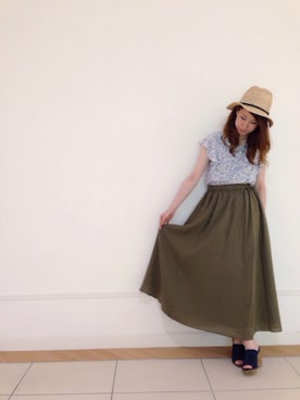 「laboratory work（ラボラトリーワーク）のアイテム」を使った、いっしーさん（レディース・159cm）の夏コーディネート