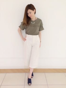 「laboratory work（ラボラトリーワーク）のアイテム」を使った、いっしーさん（レディース・159cm）の夏コーディネート