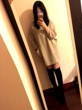 「over the knee boots」｜Rachel Y Ruiさん（レディース・168cm）の夏コーディネート