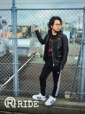 ride3104さん（メンズ・166cm）の冬コーディネート
