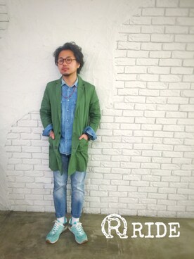 ride3104さん（メンズ・166cm）の春コーディネート