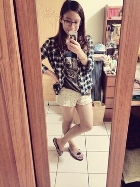 「アイテム（その他トップス、ブラウン系）」を使った、Azaleaさん（レディース・155cm）の冬コーディネート