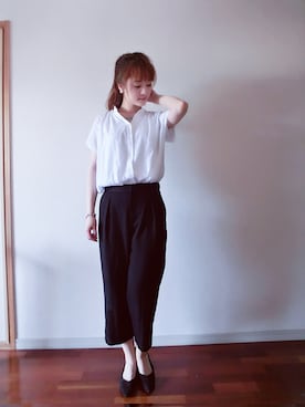 「ILIMA（イリマ）のアイテム（ブーティ）」を使った、RAMIさん（レディース・158cm）の夏コーディネート