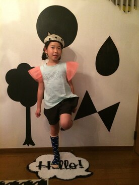 「ネコミミ」｜「アイテム（その他）」を使った、armondotさん（キッズ・130cm）の春コーディネート