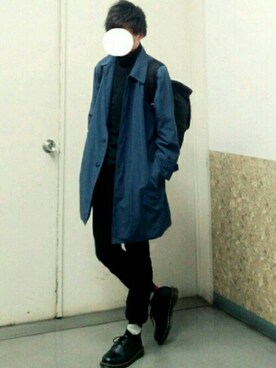 「Dr. Martens（ドクターマーチン）のDr.Martens (ドクターマーチン)/1461 3EYE GIBSON SHOES（その他シューズ）」を使った、reposukeさん（メンズ・173cm）の春コーディネート