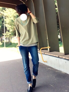 「TIMEX（タイメックス）のアイテム（腕時計）」を使った、reposukeさん（メンズ・173cm）の夏コーディネート