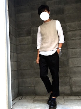 「TIMEX（タイメックス）のアイテム（腕時計）」を使った、reposukeさん（メンズ・173cm）の秋コーディネート