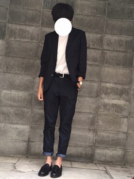 「COMME CA ISM（コムサイズム）のアイテム（ジャケット/アウター）」を使った、reposukeさん（メンズ・173cm）の秋コーディネート