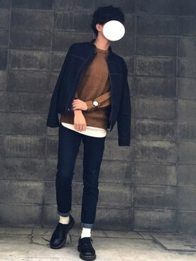 「COMME CA ISM（コムサイズム）のアイテム（ジャケット/アウター）」を使った、reposukeさん（メンズ・173cm）の秋コーディネート