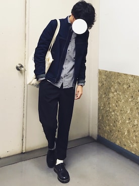 「COMME CA ISM（コムサイズム）のアイテム（ジャケット/アウター）」を使った、reposukeさん（メンズ・173cm）の秋コーディネート