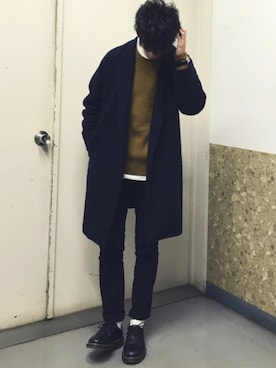 「COMME CA ISM（コムサイズム）のアイテム（ジャケット/アウター）」を使った、reposukeさん（メンズ・173cm）の冬コーディネート