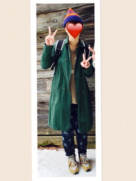「FRAPBOIS」｜「アイテム（トレンチコート）」を使った、にしこ  aru☆mさん（レディース・166cm）の春コーディネート