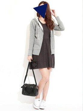 「aimoha（アイモハ）のアイテム（ワンピース/ドレス）」を使った、aimohaさん（レディース・166cm）の秋コーディネート