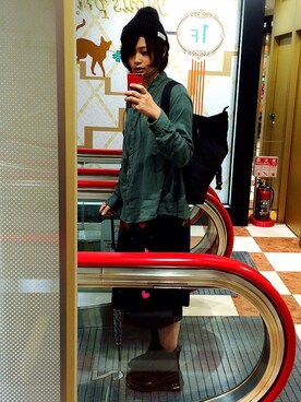 「ボヘミアンズ」｜「アイテム（アクセサリー）」を使った、sz24k1さん（レディース・177cm）の秋コーディネート