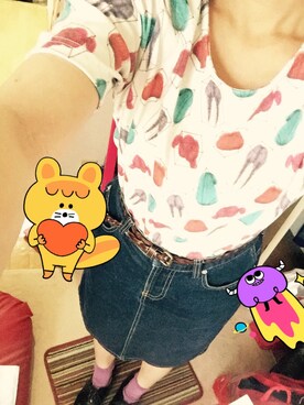 「MELANTRICK HEMLIGHET（メラントリック　ヘムライト）のアイテム」を使った、ふわり。さん（レディース・149cm）の夏コーディネート